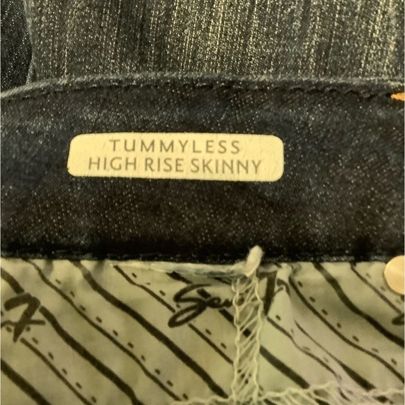 Seven7 blue jeans tummyless high rise size 12 - Picture 6 of 8